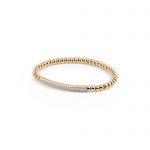 Al Coro Stretchy geelgouden armband