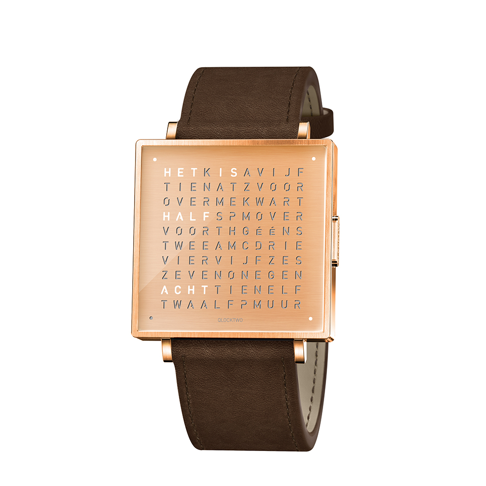 Qlocktwo W39 Copper horloge