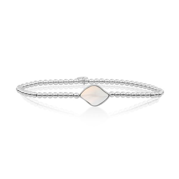 Sparkling Jewels Blossom zilveren armband met Opaliet