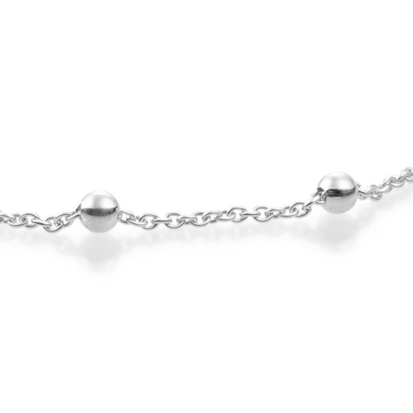 Sparkling Jewels Ball zilveren collier, 70 cm.